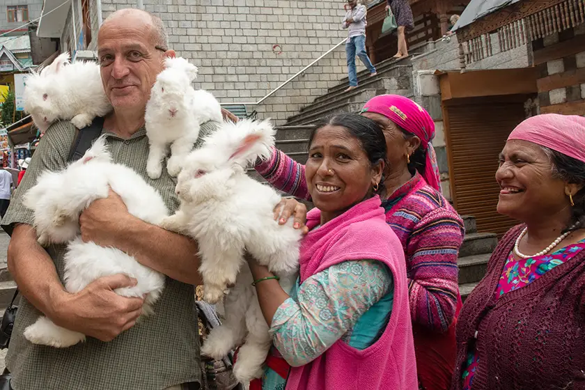 Steve Davey Photographer and Tour Leader Rabbits Manali