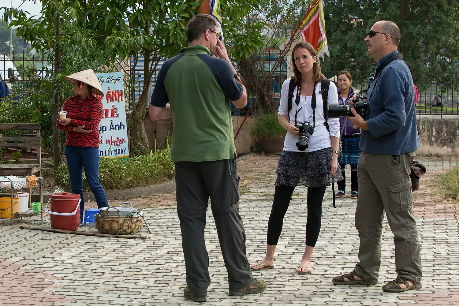 Photographer and Tour Leader, Steve Davey leading a tour in Vietnam
