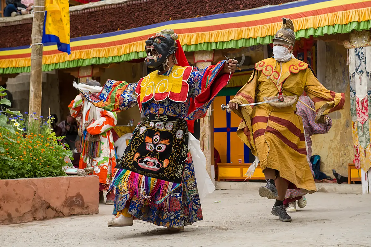 Ladakh Photo Tour - Zanskar gompa festival cham dancers