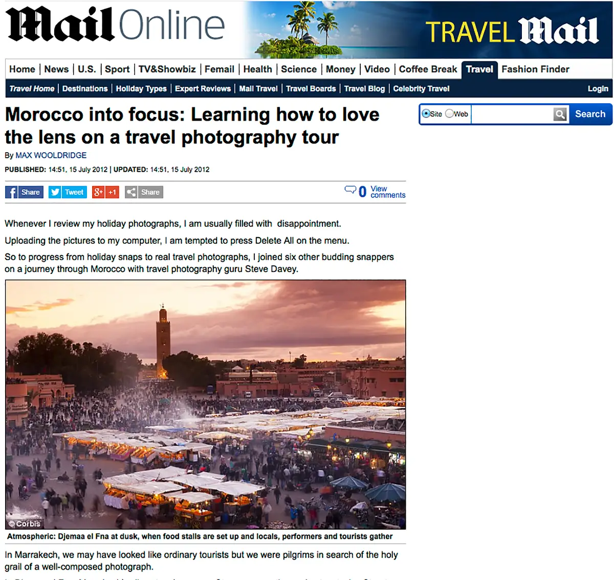 Mail Online Press Coverage
